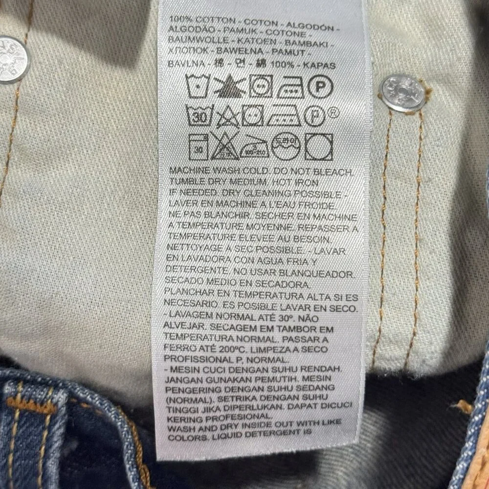 Levi's Levi Strauss Jean Shorts Mens 32 11” Inseam 569 Medium Wash Denim Cotton - Picture 7 of 8